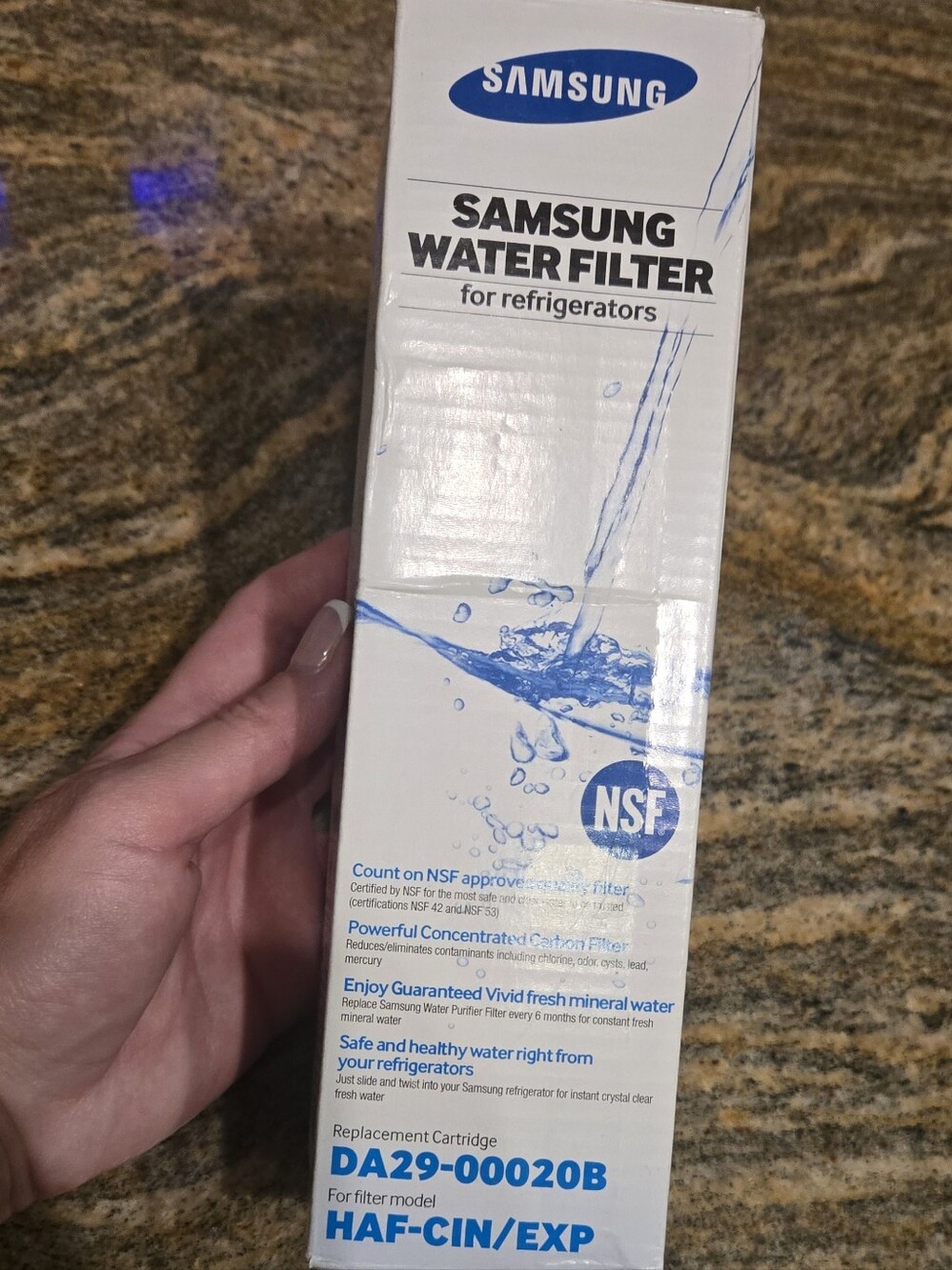 New Samsung water filter HAF-CIN/EXP
